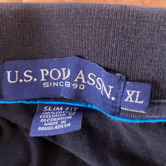 Name brand us polo shorts sleeve black polo - Picture 3 of 3